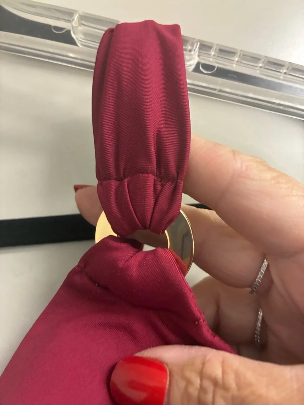Miraclesuit Twist-Front Bra Top in Wine